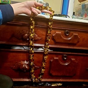 Acrylic multicolored chainlink necklace